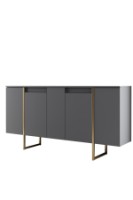 Set de mobilier pentru living Hanah Home Luxe Anthracite Gold imaginea #13 — magazin online Desire.md