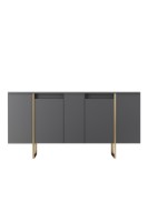 Set de mobilier pentru living Hanah Home Luxe Anthracite Gold imaginea #15 — magazin online Desire.md