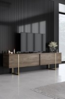 Комплект мебели для гостиной Hanah Home Luxe Walnut Gold фото №2 — интернет-магазин Desire.md