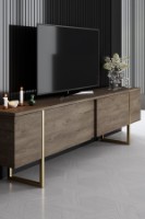 Комплект мебели для гостиной Hanah Home Luxe Walnut Gold фото №8 — интернет-магазин Desire.md