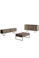 Комплект мебели для гостиной Hanah Home Luxe Walnut Gold фото №11 — интернет-магазин Desire.md