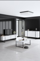 Комплект мебели для гостиной Hanah Home Luxe White Black