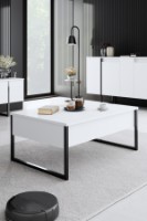 Комплект мебели для гостиной Hanah Home Luxe White Black фото №4 — интернет-магазин Desire.md