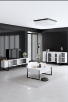 Комплект мебели для гостиной Hanah Home Luxe White Black фото №8 — интернет-магазин Desire.md