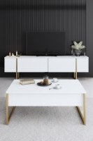 Set de mobilier pentru living Hanah Home Luxe White Gold imaginea #5 — magazin online Desire.md