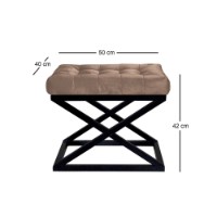 Пуф Atelier Del Sofa Capraz Black Brown v2 фото №2 — интернет-магазин Desire.md