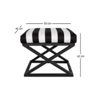 Пуф Atelier Del Sofa Capraz Black White фото №2 — интернет-магазин Desire.md