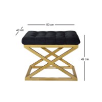 Fotoliu moale Atelier Del Sofa Capraz Gold Black imaginea #2 — magazin online Desire.md