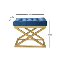 Пуф Atelier Del Sofa Capraz Gold Blue фото №2 — интернет-магазин Desire.md