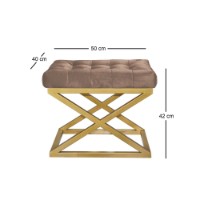 Пуф Atelier Del Sofa Capraz Gold Brown фото №2 — интернет-магазин Desire.md