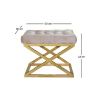 Пуф Atelier Del Sofa Capraz Gold Cream фото №2 — интернет-магазин Desire.md