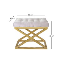 Fotoliu moale Atelier Del Sofa Capraz Gold White imaginea #2 — magazin online Desire.md