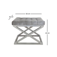 Пуф Atelier Del Sofa Capraz Silver Grey фото №2 — интернет-магазин Desire.md