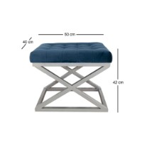 Fotoliu moale Atelier Del Sofa Capraz Silver Navy Blue imaginea #2 — magazin online Desire.md