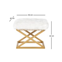 Fotoliu moale Atelier Del Sofa Capraz Gold White imaginea #3 — magazin online Desire.md