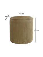 Fotoliu moale Atelier Del Sofa Teddy Fitilli Khaki imaginea #5 — magazin online Desire.md