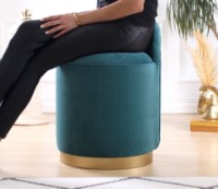 Пуф Atelier Del Sofa Dover Petrol Green фото №3 — интернет-магазин Desire.md