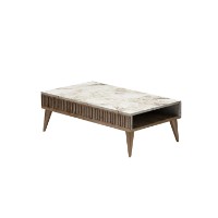 Комплект мебели для гостиной Hanah Home Milan Walnut White Marble фото №5 — интернет-магазин Desire.md