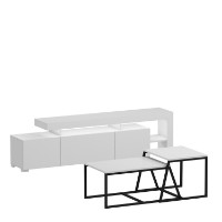Комплект мебели для гостиной Hanah Home Beliz White фото №5 — интернет-магазин Desire.md