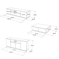 Set de mobilier pentru living Hanah Home Fr18-Aw imaginea #9 — magazin online Desire.md