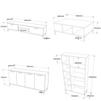 Set de mobilier pentru living Hanah Home Rl6-Aa imaginea #8 — magazin online Desire.md