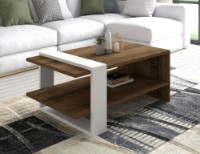 Комплект мебели для гостиной Hanah Home Gaye Walnut White фото №2 — интернет-магазин Desire.md