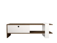 Комплект мебели для гостиной Hanah Home Gaye Walnut White фото №7 — интернет-магазин Desire.md