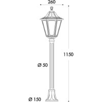 Lampa de gradină Fumagalli E26151000AXE27 imaginea #2 — magazin online Desire.md