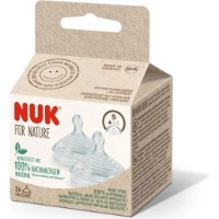 Соска для бутылочек NUK For Nature 0-6m 2pcs фото №2 — интернет-магазин Desire.md