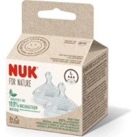 Tetină pentru biberon NUK For Nature 6-18m 2pcs imaginea #2 — magazin online Desire.md