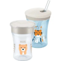 Cana cu pai NUK Set Magic Cup + Action Cup 8+m 