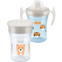 Cana cu pai NUK Set Magic Cup + Trainer Cup 6m+