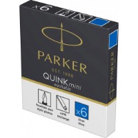Cartuse Parker Quink Mini Washable Blue 6pcs (S0767240) imaginea #2 — magazin online Desire.md