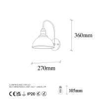 Candelabru de perete Opviq Varzan 10840 imaginea #6 — magazin online Desire.md