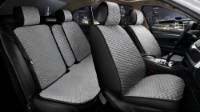 Набор чехлов на сидения CarFasion Romb Plus Grey/Black