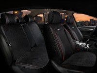 Набор чехлов на сидения CarFasion Shevron Plus Black/Red
