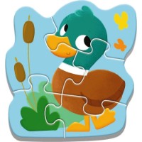 Puzzle Trefl 4in1 Baby Animals (36135) imaginea #2 — magazin online Desire.md