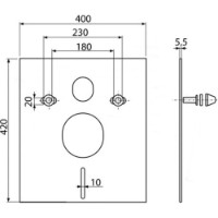 Стойка для WC Alcaplast M930 (81148) фото №2 — интернет-магазин Desire.md