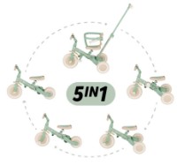 Bicicletă copii Petite&Mars Turbo Limited Edition 5in1 Green Twist (613480) imaginea #3 — magazin online Desire.md