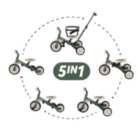 Bicicletă copii Petite&Mars Turbo 5in1 Misty Green (613817) imaginea #2 — magazin online Desire.md