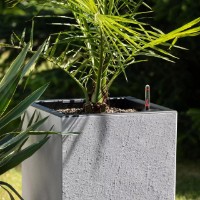 Ghiveci Lechuza Canto Slatestone 30 High Light Grey imaginea #2 — magazin online Desire.md
