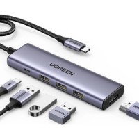 Multiplicator Ugreen 5in1 Type-C (15596) imaginea #2 — magazin online Desire.md