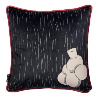 Fața de pernă Moooi Dodo Pavone Cushion Black (250688) imaginea #2 — magazin online Desire.md