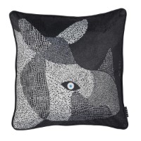 Fața de pernă Moooi Dwarf Rhino 50x50 Black (250687)
