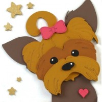 Set de decorare Rosa 3D Puppy (N0003527) imaginea #3 — magazin online Desire.md