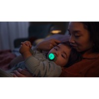 Suzeta Philips Avent Ultra Soft Nighttime 6-18m 2pcs Violet/Green (SCF094/04) imaginea #2 — magazin online Desire.md
