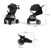Carucior Kinderkraft Grande 2 Midnight Black (KSGRAN02BLK0000) imaginea #7 — magazin online Desire.md