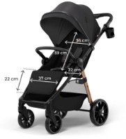 Carucior Kinderkraft Grande 2 Midnight Black (KSGRAN02BLK0000) imaginea #8 — magazin online Desire.md
