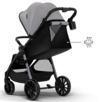 Carucior Kinderkraft Grande 2 Moonlight Grey (KSGRAN02GRY0000) imaginea #5 — magazin online Desire.md
