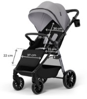 Carucior Kinderkraft Grande 2 Moonlight Grey (KSGRAN02GRY0000) imaginea #8 — magazin online Desire.md